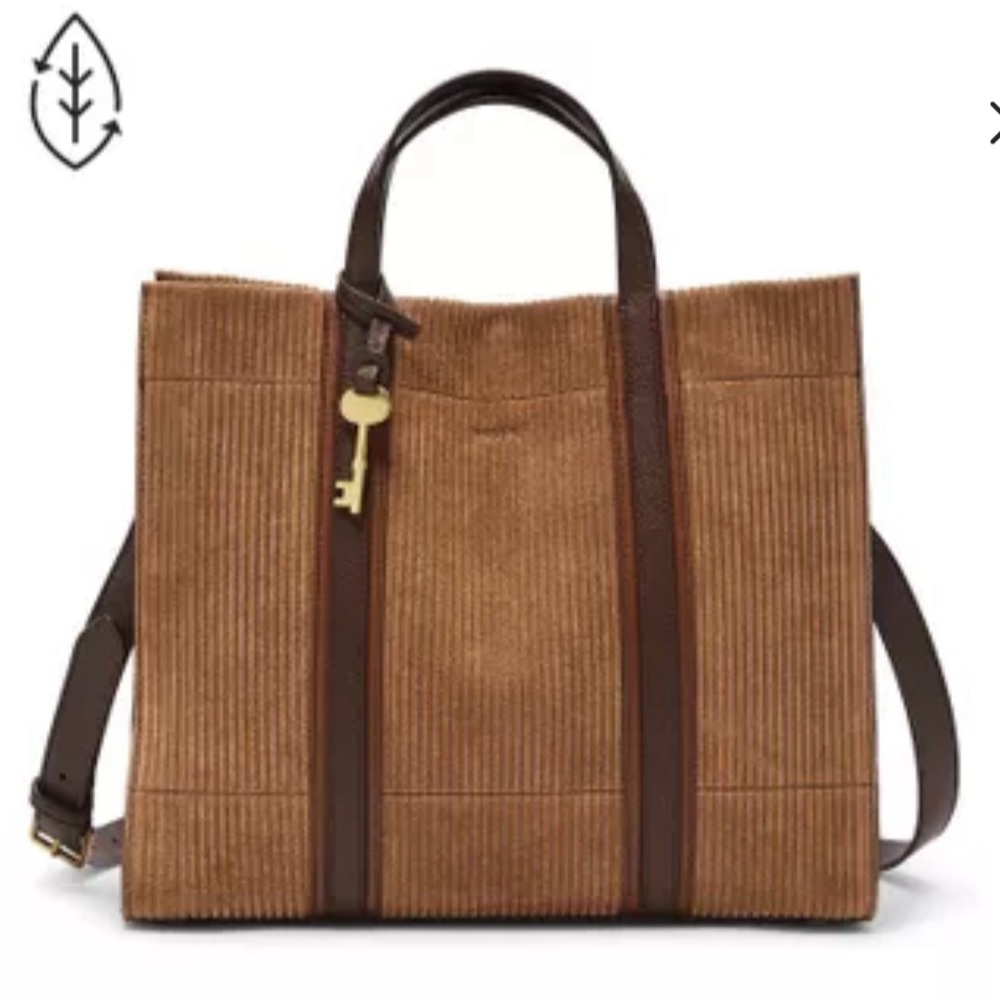 Fossil Carmen Tote Genuine Leather and Suede
